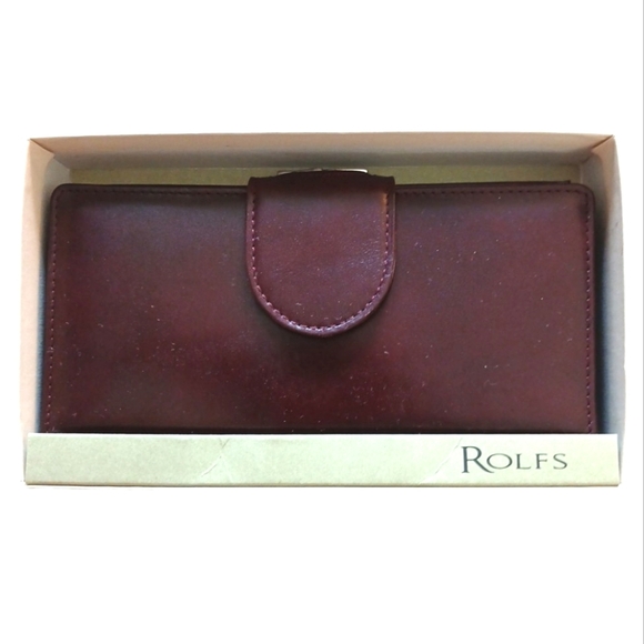 Rolfs Mahogany Leather Wallet - Picture 1 of 12